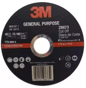 DISCO DE CORTE METAL 115 MM X 1,6 MM 3M