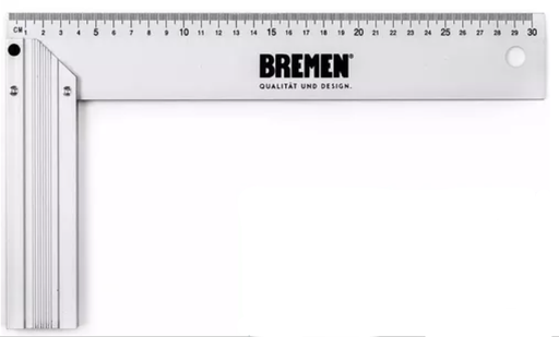 [BREMEDT7CV97I] ESCUADRA ALUMINIO 12" PROFESIONAL BREMEN