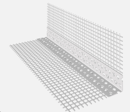 [FIBROSCDKSNMK] PERFIL CANTONERA PVC C/MALLA X 2,50 MTS